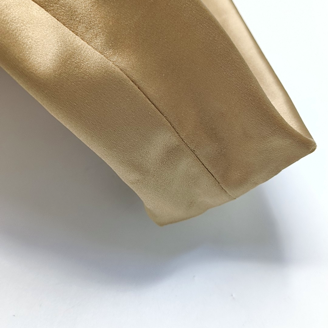PRADA Gold Fabric Logo Tote Bag Golden hardware-(SKU)-947749658
