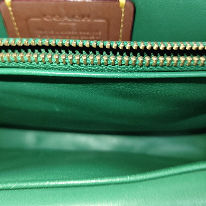 COACH PILLOW TABBY 26 Green Cowhide Crossbody Handbag Single Shoulder Bag Golden hardware shoulder straps-(SKU)-13671839