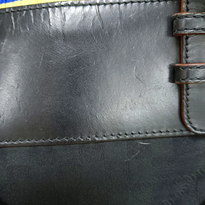 LOEWE Tote bag Black Fabric Single Shoulder Bag Handbag Silver Hardware shoulder straps-(SKU)-935826697