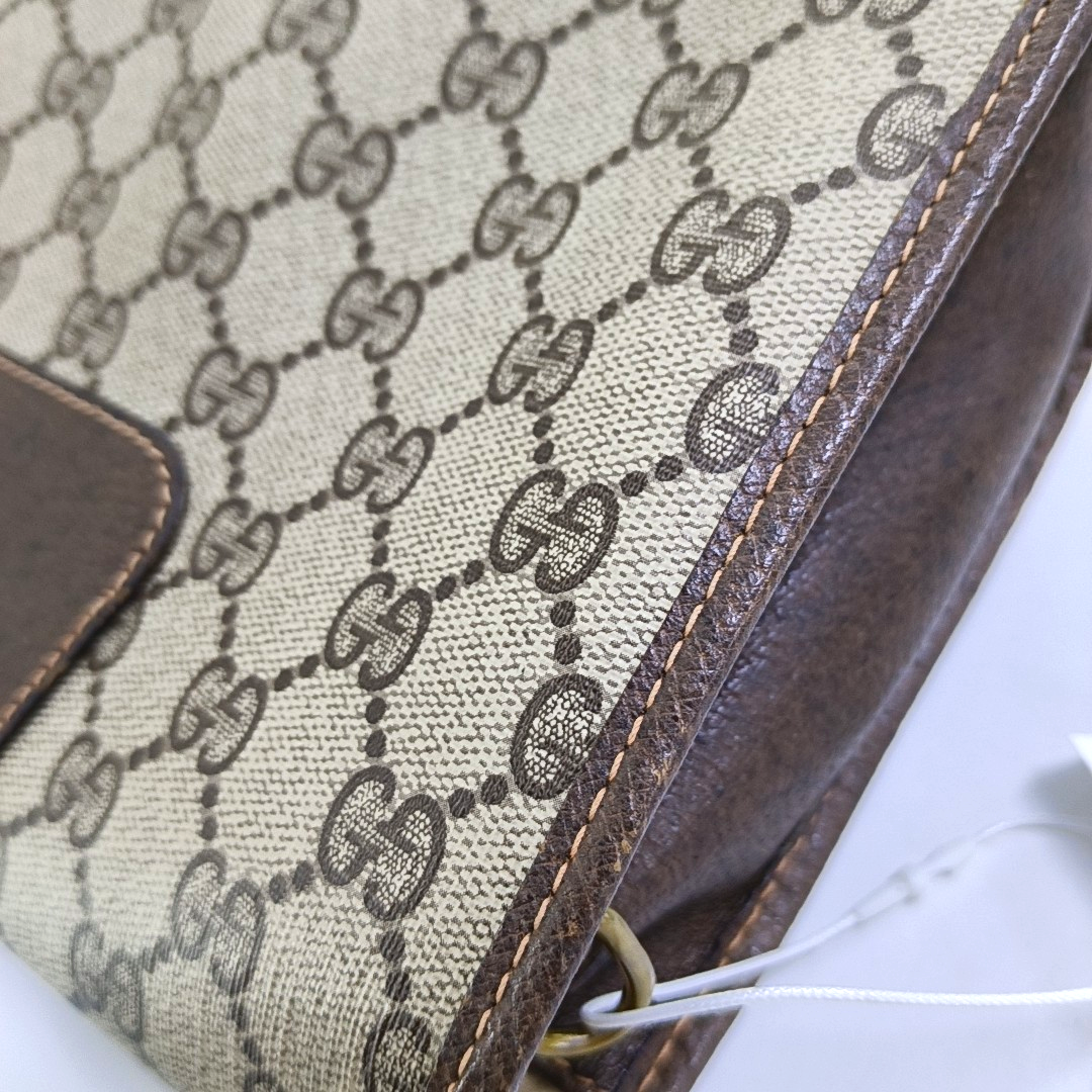 GUCCI Ebony Canvas Handbag Golden hardware-(SKU)-959784440
