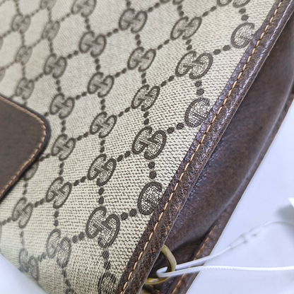GUCCI Ebony Canvas Handbag Golden hardware-(SKU)-959784440