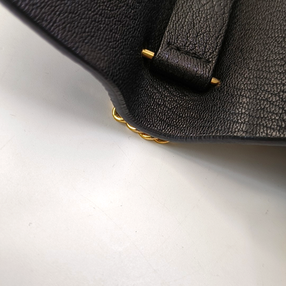 Chloé Drew Medium size Black Cowhide Piglet Bag Crossbody Single Shoulder and Tote Bag Golden hardware-(SKU)-956834462