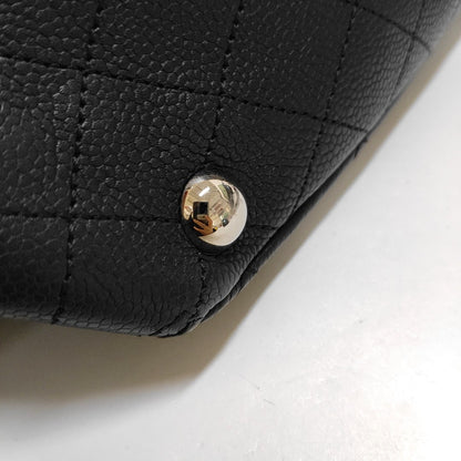 CHANEL CC POCKET Black Calfskin Quilted Handbag Silver Hardware 19 Clasp-(SKU)-968860530