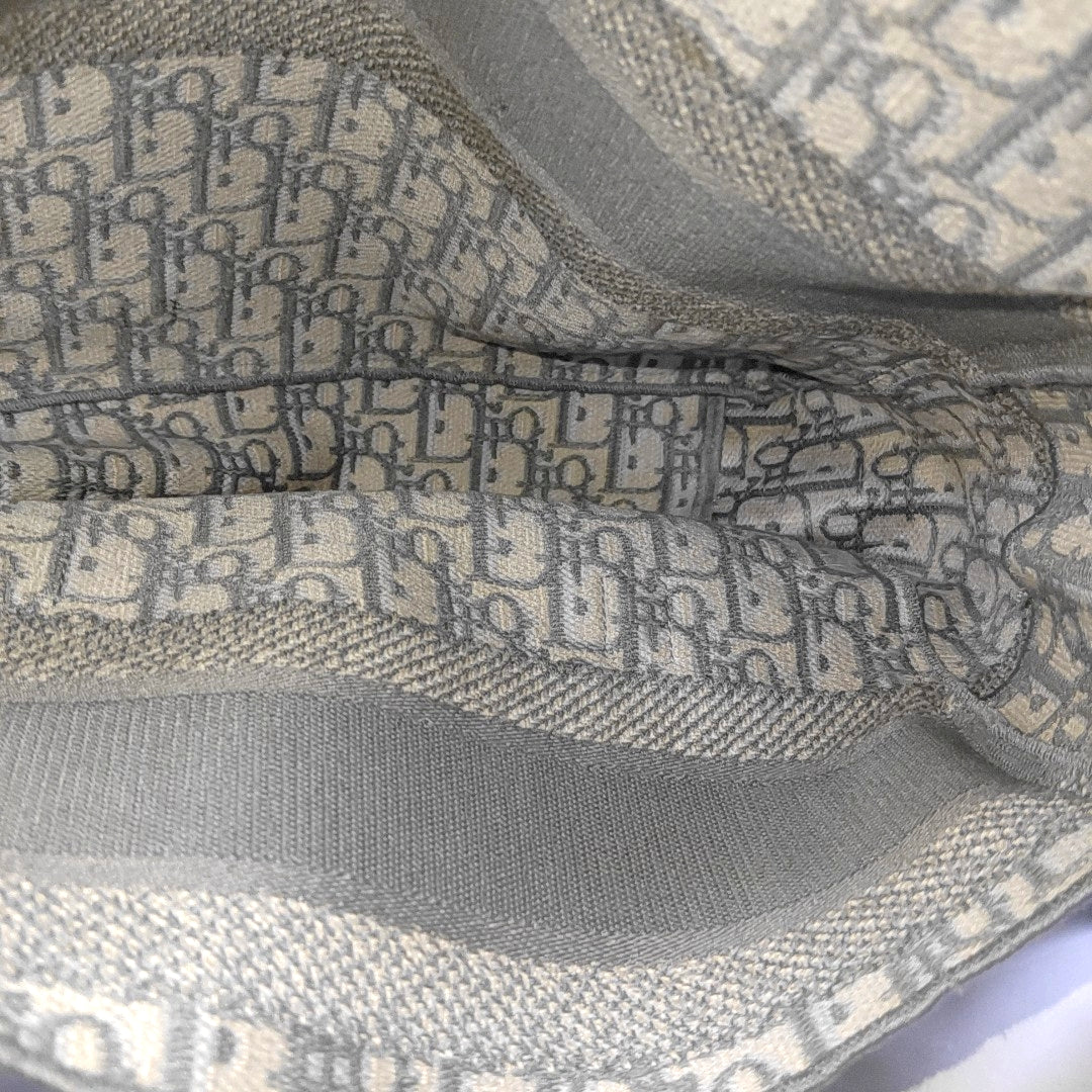 DIOR Diorcamp Grey Canvas Monogram Crossbody Bag Single Shoulder Bag Silver Hardware-(SKU)-968970335