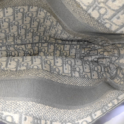 DIOR Diorcamp Grey Canvas Monogram Crossbody Bag Single Shoulder Bag Silver Hardware-(SKU)-968970335