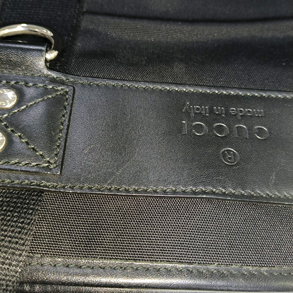 GUCCI Tote bag Black Canvas Tote Bag Single Shoulder Bag Silver Hardware-(SKU)-929881337