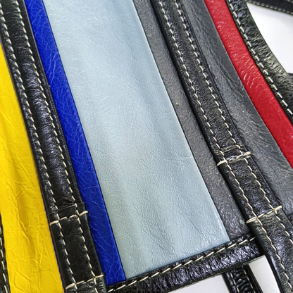 BALENCIAGA Bazar XXS Multicolor Sheepskin Single Shoulder Crossbody Handbag Silver Hardware Removable shoulder strap-(SKU)-952423256