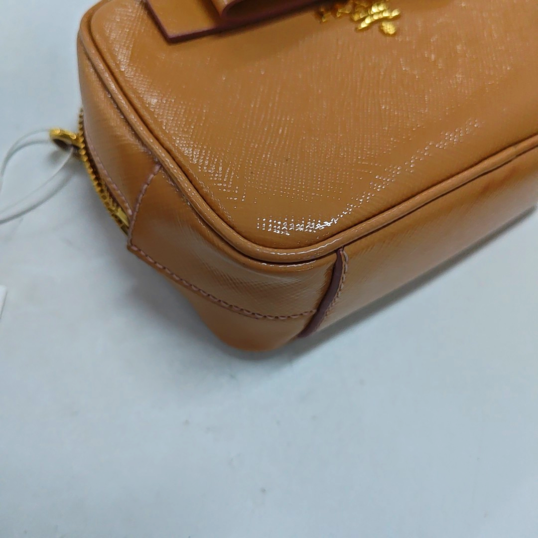 PRADA Camera Bag Yellow leather textured crossbody shoulder tote Golden hardware Removable shoulder strap-(SKU)-949502121