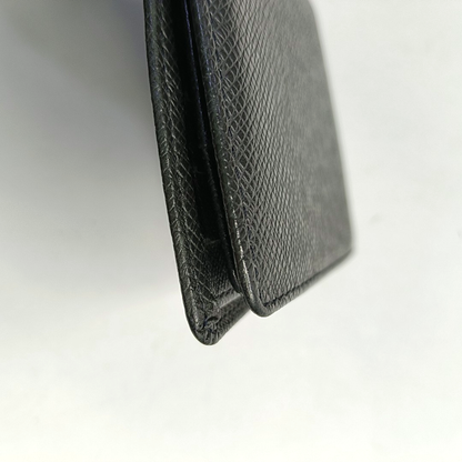 LOUIS VUITTON AMERIGO Black Cowhide Wallet Silver Hardware-(SKU)-951116576