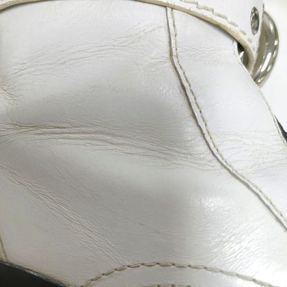 Chloé 39code Spring Autumn White Leather Women's Short Boots-(SKU)-941992725
