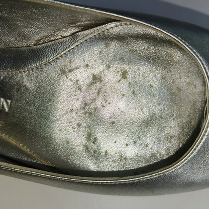 Alexander McQUEEN 36.5code Silver Leather Women's Low Heel Oxfords-(SKU)-14148185