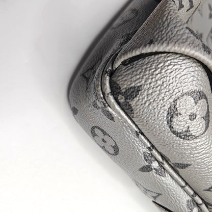 LOUIS VUITTON TRIO Grey Calfskin Monogram Crossbody Shoulder Bag Silver Hardware-(SKU)-967525800