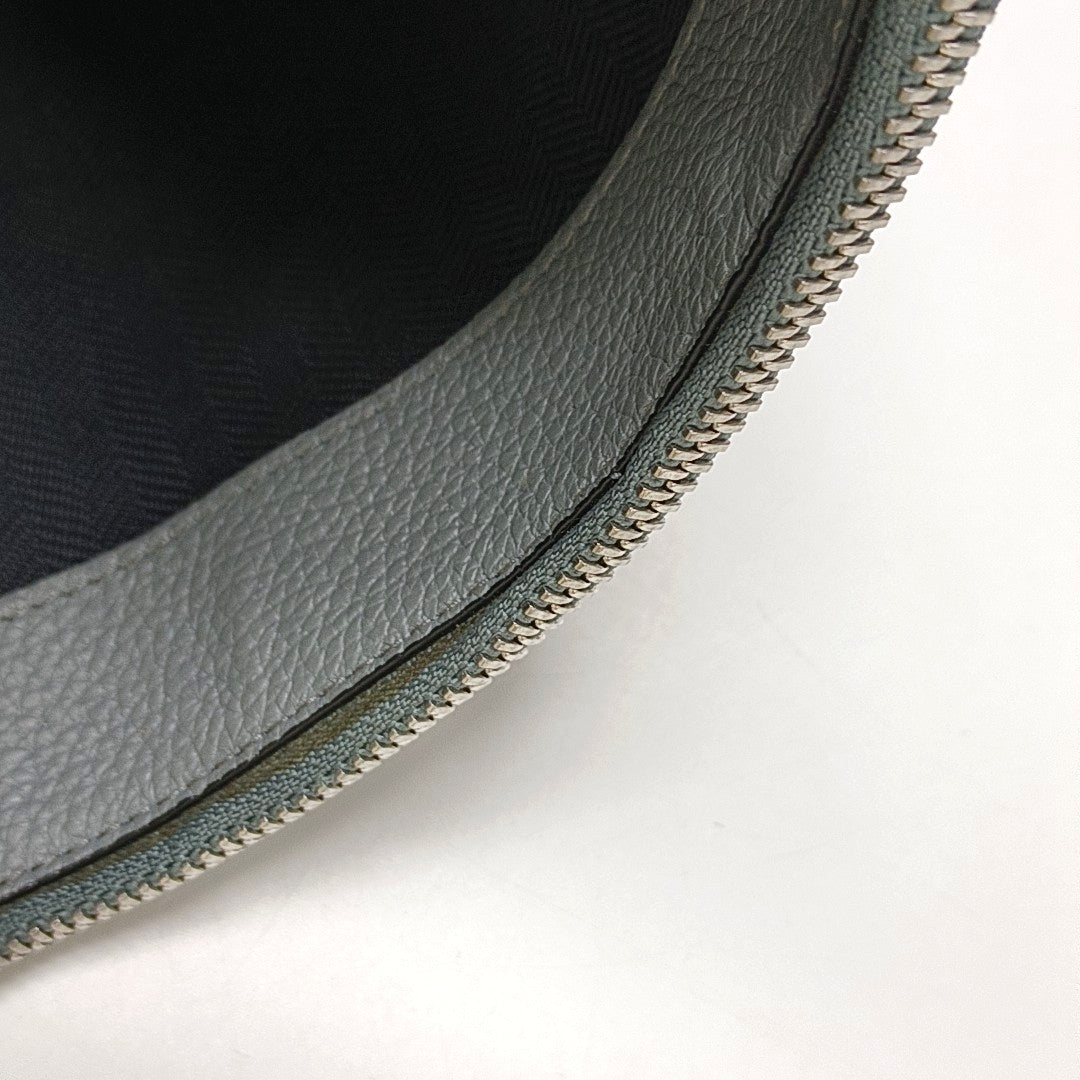 LOEWE Puzzle Blue Gray Leather Quilted Backpack Single Shoulder Bag with Silver Hardware Removable Strap-(SKU)-970868873