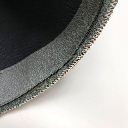 LOEWE Puzzle Blue Gray Leather Quilted Backpack Single Shoulder Bag with Silver Hardware Removable Strap-(SKU)-970868873