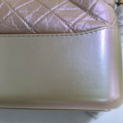 CHANEL GABRIELLE Medium Pink Calfskin Quilted Crossbody Shoulder Bag Detachable Strap-(SKU)-946545015