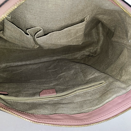 GUCCI Microguccissima Pink Calfskin Monogram Embossed Single Shoulder Tote Bag Crossbody Handbag Golden hardware-(SKU)-952396847