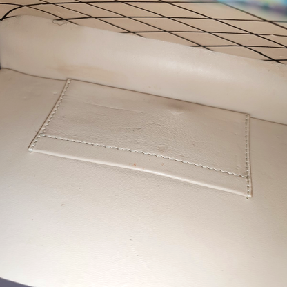 LOUIS VUITTON PETITE MALLE Gray Leather Printed Crossbody Shoulder Bag Silver Hardware Removable Strap-(SKU)-945960647