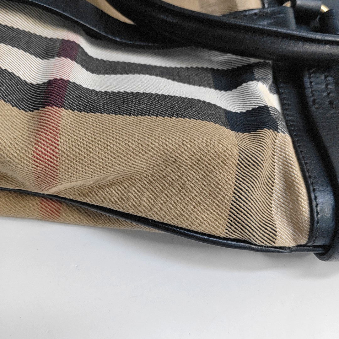BURBERRY Tote bag Khaki Canvas Tote Bag Golden hardware-(SKU)-945320394