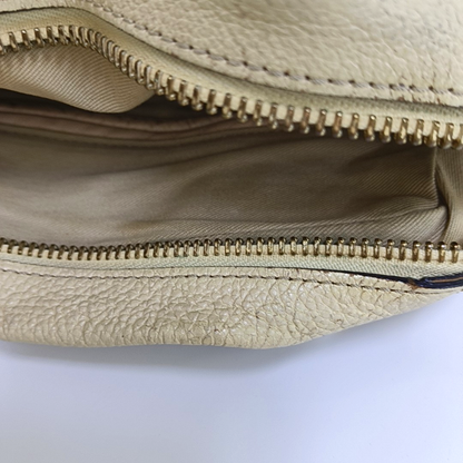 Chloé Paraty Medium size Beige Leather Single Shoulder Bag Golden hardware Removable shoulder strap-(SKU)-960652905