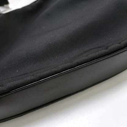 GUCCI Creole Black Canvas Single Shoulder Bag Tote Ruthenium color hardware-(SKU)-945095725