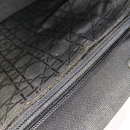 DIOR Tote bag Black Fabric Single Shoulder Bag Silver Hardware Pouch detachable shoulder strap-(SKU)-929190229