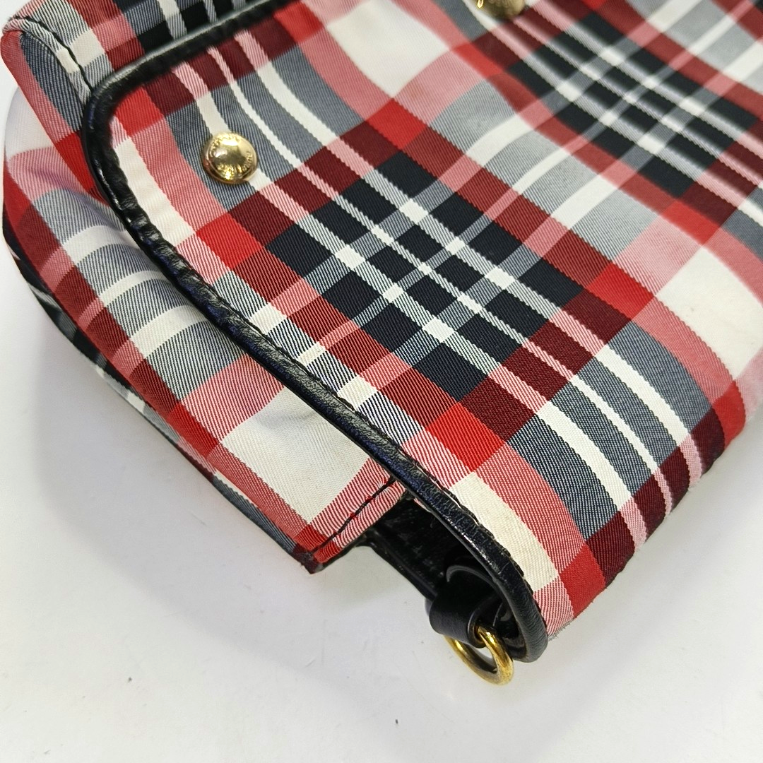 BURBERRY Colorblock Fabric Single Shoulder Bag Crossbody Bag Silver Hardware Removable shoulder strap-(SKU)-957481216
