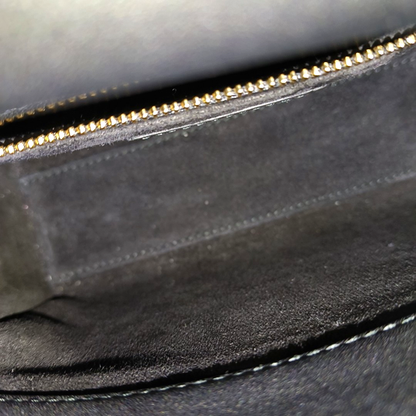 DIOR Lady Dior Mini Black Calfskin Embroidered Weaved Dior Bag Crossbody Shoulder Bag with Gold Hardware, Detachable Strap-(SKU)-965267708