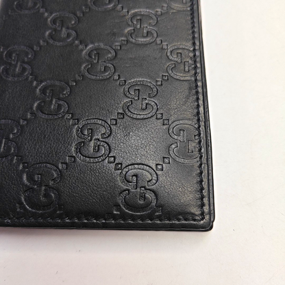 GUCCI SignatureBlack Cowhide Monogram Wallet-(SKU)-946474860