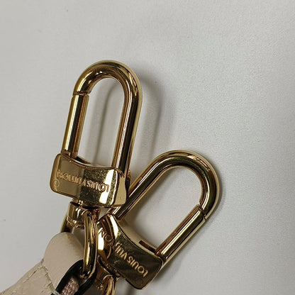 LOUIS VUITTON DIANE Beige Calfskin Monogram Crossbody Shoulder Bag with Detachable Strap and Golden Hardware, 2 Straps-(SKU)-970862956
