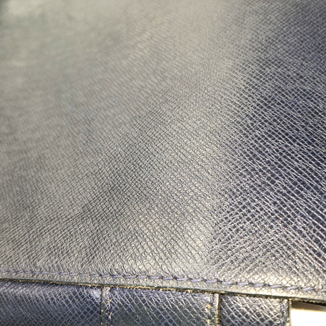 LOUIS VUITTON BOREAL Dark Blue Cowhide Single Shoulder Bag Crossbody Bag Silver Hardware-(SKU)-931854532