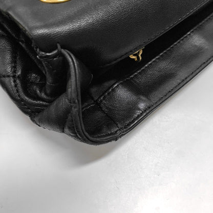 CHANEL NOW AND FOREVER Large Black Lamb Skin Quilted Shoulder Bag with Gold Hardware 18 Clasp-(SKU)-968898781
