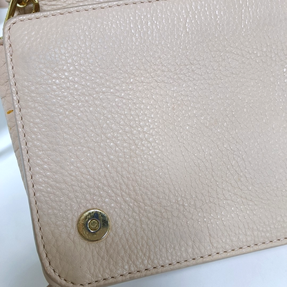 TORY BURCH Britten Light Pink Leather Crossbody Bag Single Shoulder Bag Silver Hardware Removable shoulder strap-(SKU)-942795681