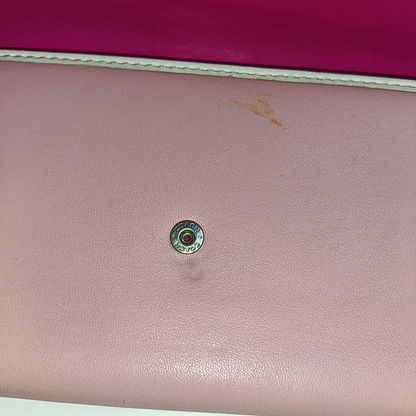 COACH Pink Leather Embossed Handbag Silver Hardware Vintage model-(SKU)-935675321