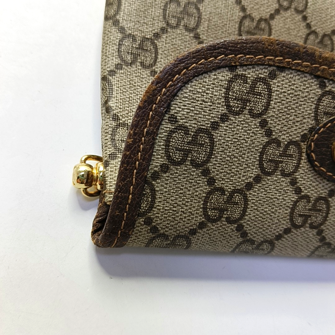 GUCCI Tote bag Khaki Coated Canvas Monogram Handbag Single Shoulder Bag Crossbody Bag Golden hardware-(SKU)-950487300