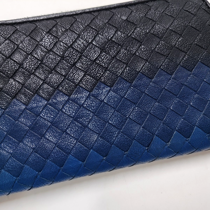BOTTEGA VENETA Multicolor Calfskin Woven Wallet Black hardware-(SKU)-958932470