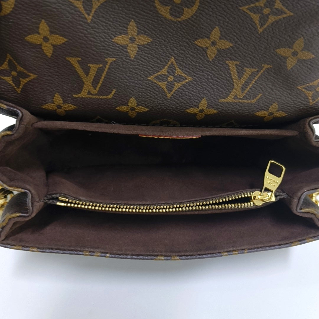 LOUIS VUITTON MÉTIS EAST WEST Brown Coated Canvas Monogram Crossbody Shoulder Bag Tote Bag Single Shoulder Bag with Detachable Straps-(SKU)-966155096