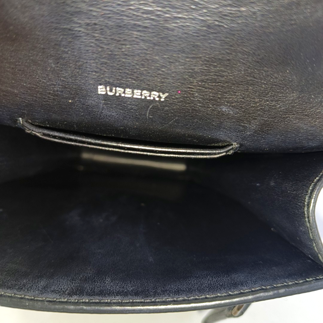 BURBERRY Robin 棕色涂层帆布TBSingle Shoulder Bag Crossbody Bag Silver Hardware Removable shoulder strap-(SKU)-960367103