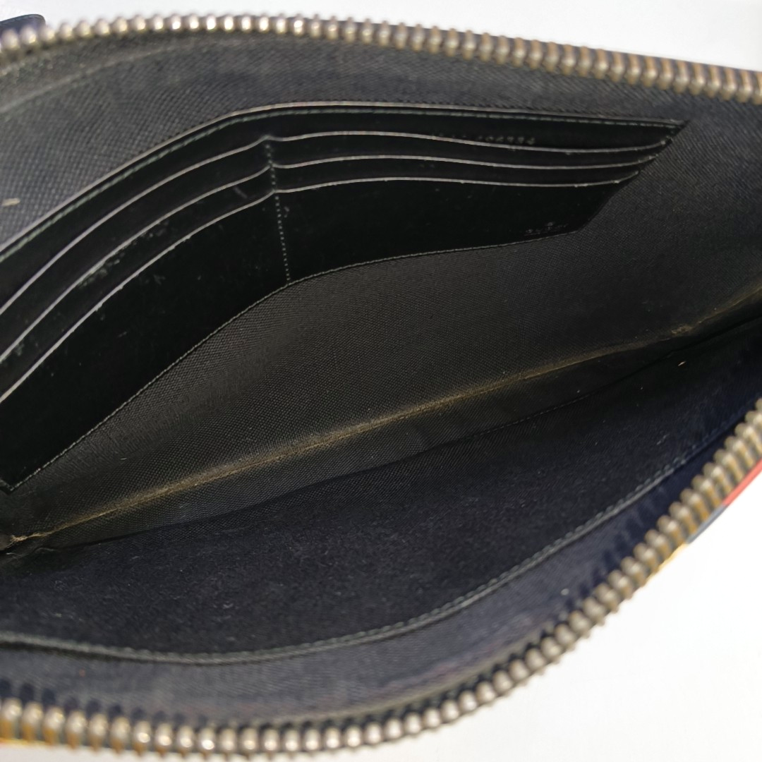 GUCCI Courrier Black Coated Canvas Monogram Embroidered Handbag Silver Hardware-(SKU)-953095633