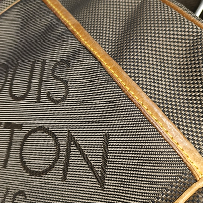 LOUIS VUITTON CITADIN Elephant Grey Fabric Crossbody Bag, Shoulder Bag Silver Hardware-(SKU)-953464074