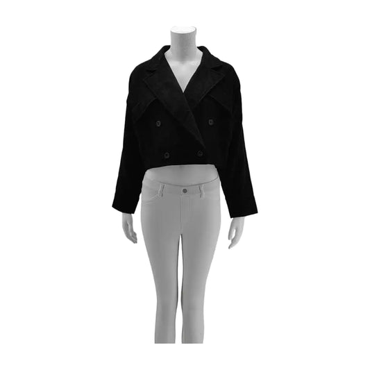 Chloé Mcode Spring and Autumn Black Wool Women's Long Sleeve Short Other Jacket-(SKU)-940775072