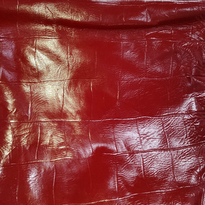 YSL Tote bag Red Patent Leather Embossed Handbag Golden hardware-(SKU)-937757054