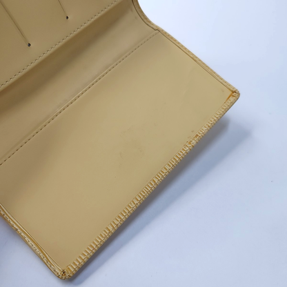 LOUIS VUITTON 黄色EPI牛皮水波纹钱包-(SKU)-943224397
