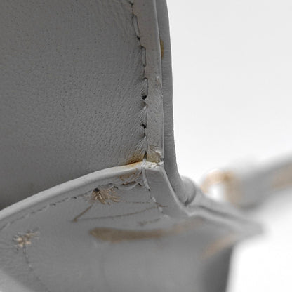 DIOR Miss Caro Mini White Leather Printed Crossbody Bag Single Shoulder Bag Golden White Hardware Removable Shoulder Strap-(SKU)-969767910