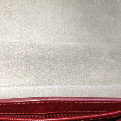 FURLA Metropolis Red Leather Printed Crossbody Single Shoulder Bag Golden hardware Removable shoulder strap-(SKU)-931098116