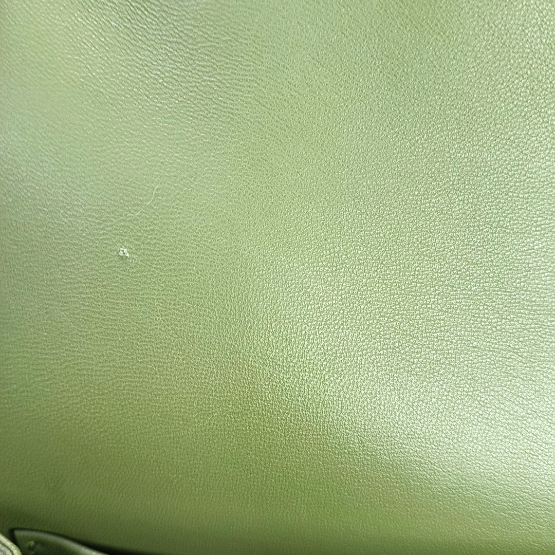 CELINE TRIOMPHE Medium Green Calfskin Shoulder Bag with Gold Hardware-(SKU)-959931687
