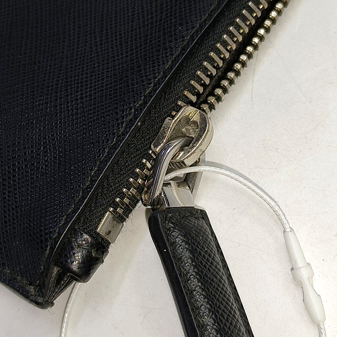 PRADA Black Cowhide Printed Crossbody Handbag Silver Hardware Sub-bag-(SKU)-950952142
