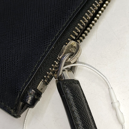 PRADA Black Cowhide Printed Crossbody Handbag Silver Hardware Sub-bag-(SKU)-950952142