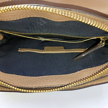 BURBERRY Milverton Brown Cowhide Single Shoulder Bag Tote Shoulder Bag Crossbody Bag Golden hardware Removable shoulder strap-(SKU)-951907400