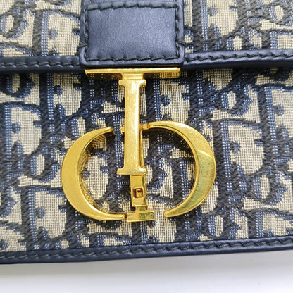 DIOR 30 Montaigne East-West blue canvas Monogram jacquard Montaigne bag shoulder bag crossbody bag removable shoulder strap-(SKU)-966152938