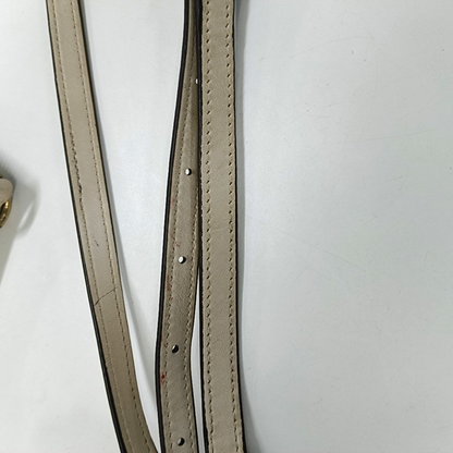 COACH KELSEY White Cowhide Single Shoulder Bag Crossbody Handbag Golden hardware Removable shoulder strap-(SKU)-14505078